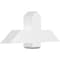 Ekena Millwork Eugene Architectural Grade PVC Gable Bracket, 36"W x 15"H x 6"D x 6"F, 10/12 Pitch GBP036X15X0606EUG00 - alternate 1